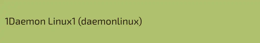 1Daemon Linux1 (daemonlinux)